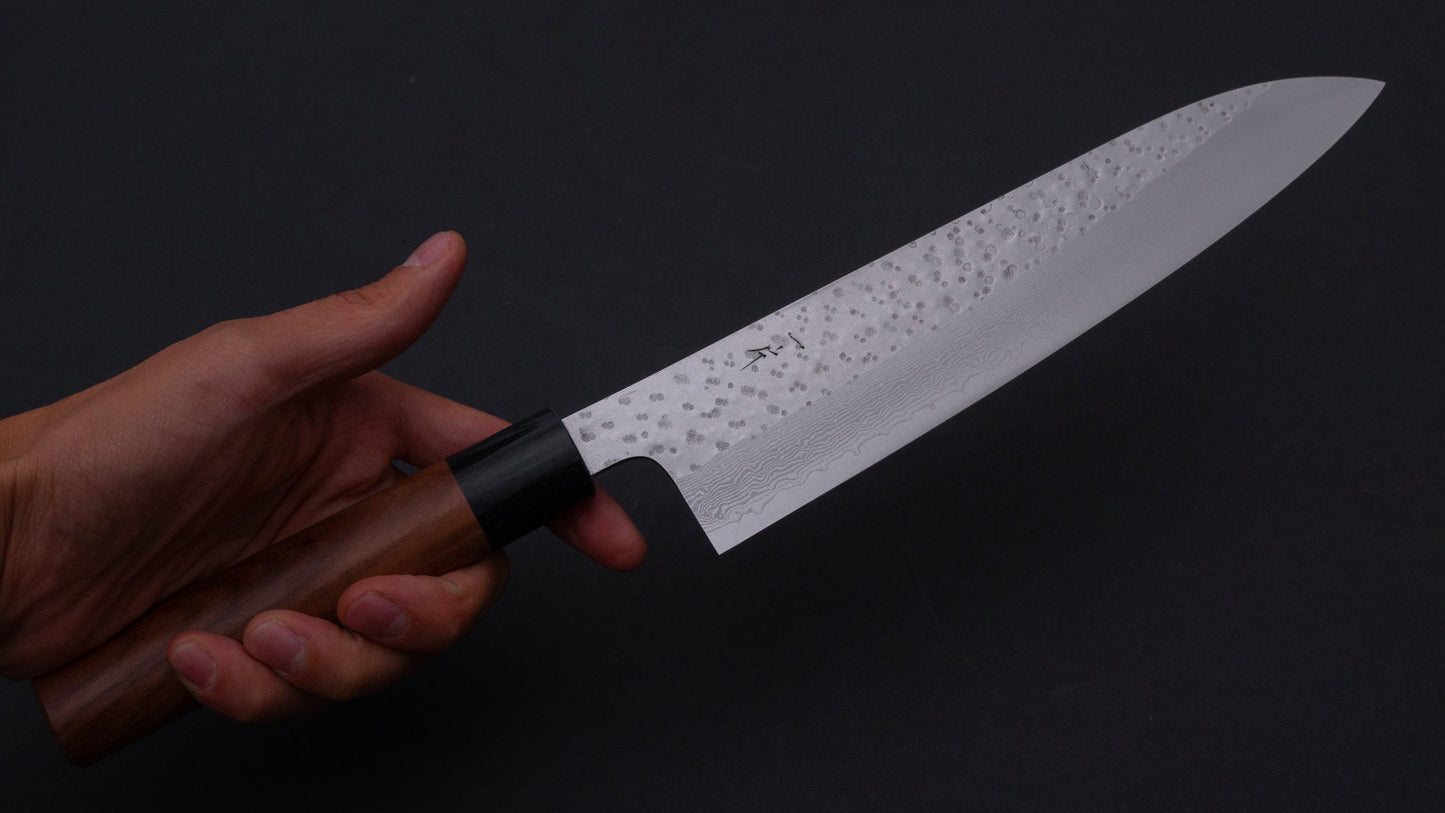 Hitohira STK V10 Gyuto 210mm Morado Handle | HITOHIRA