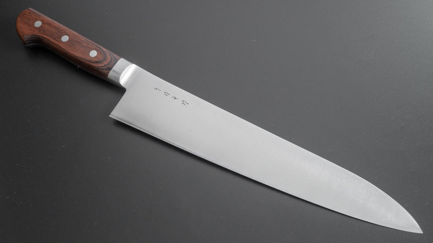 Hitohira KH Stainless Gyuto 270mm Imitation Mahogany Handle - HITOHIRA