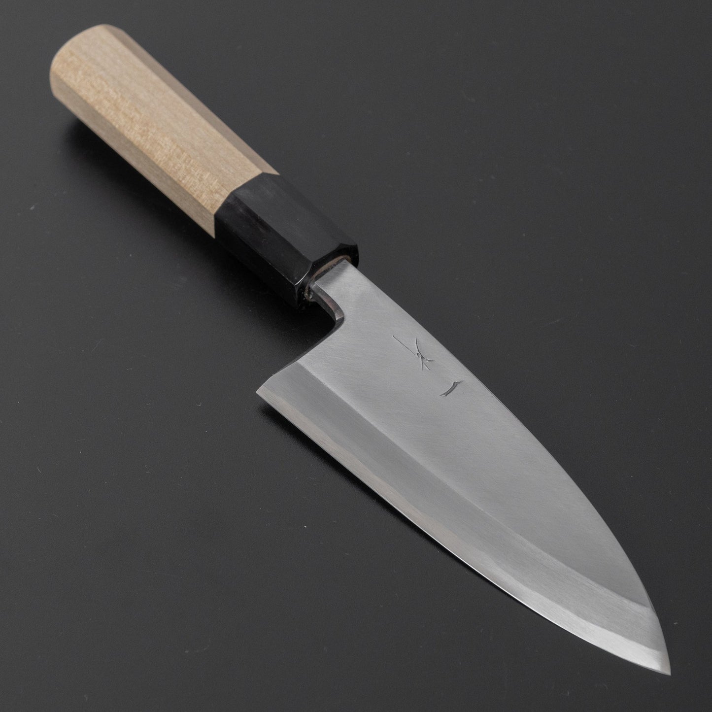 Hitohira Kikuchiyo Manzo Blue #2 Deba 120mm Ho Wood Handle (Saya) | HITOHIRA