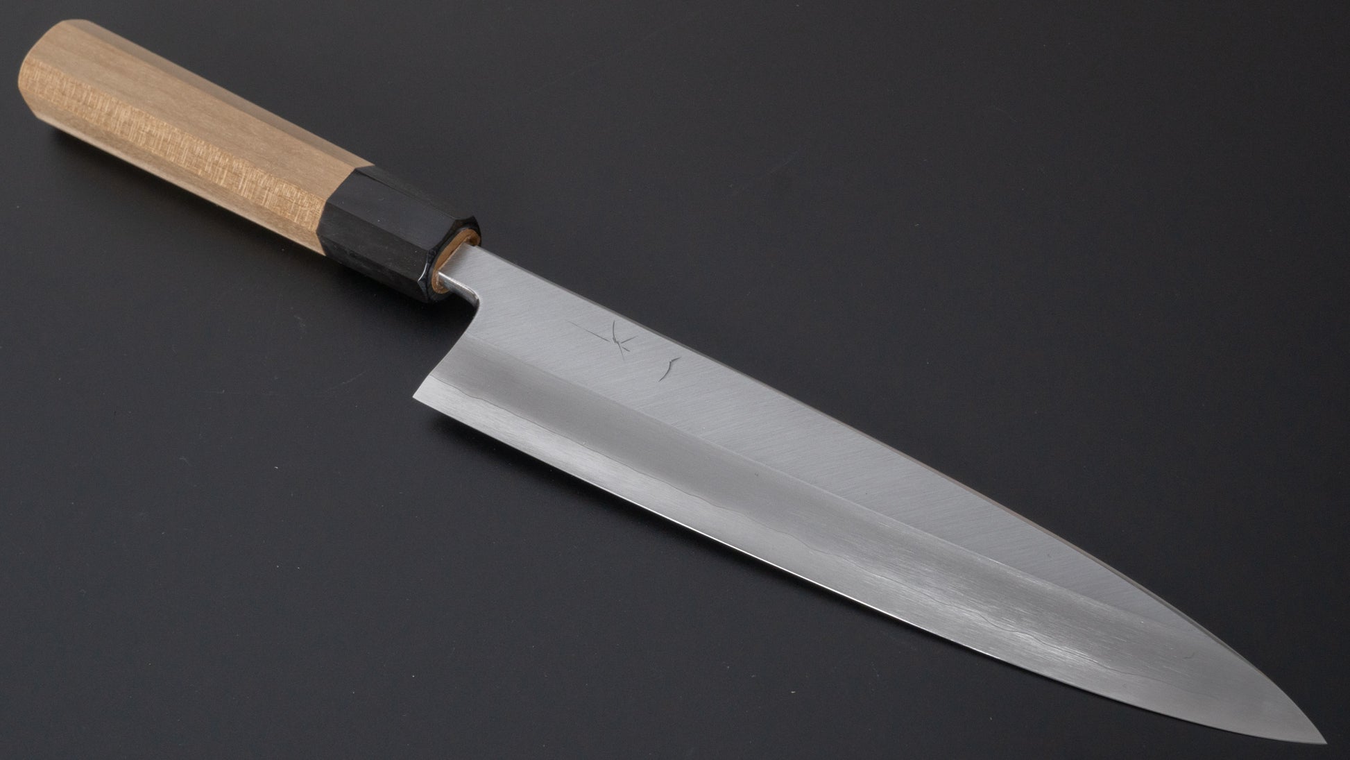 Hitohira Kikuchiyo Rikichi Silver #3 Mioroshi Deba 210mm Ho Wood Handle (Saya) - HITOHIRA