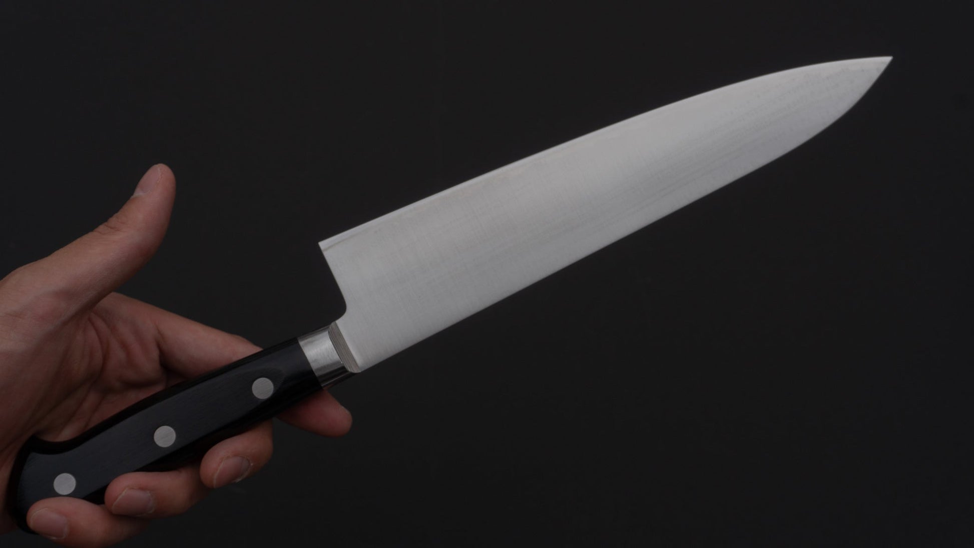 Hitohira T10 Migaki Gyuto 210mm Pakka Handle - HITOHIRA