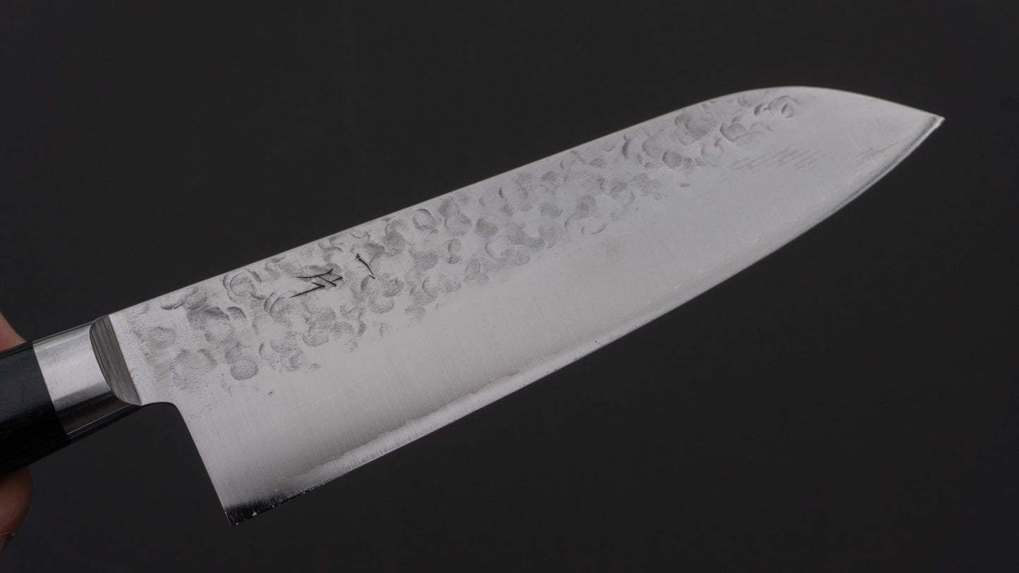 Hitohira T10 Tsuchime Santoku 170mm Pakka Handle - HITOHIRA