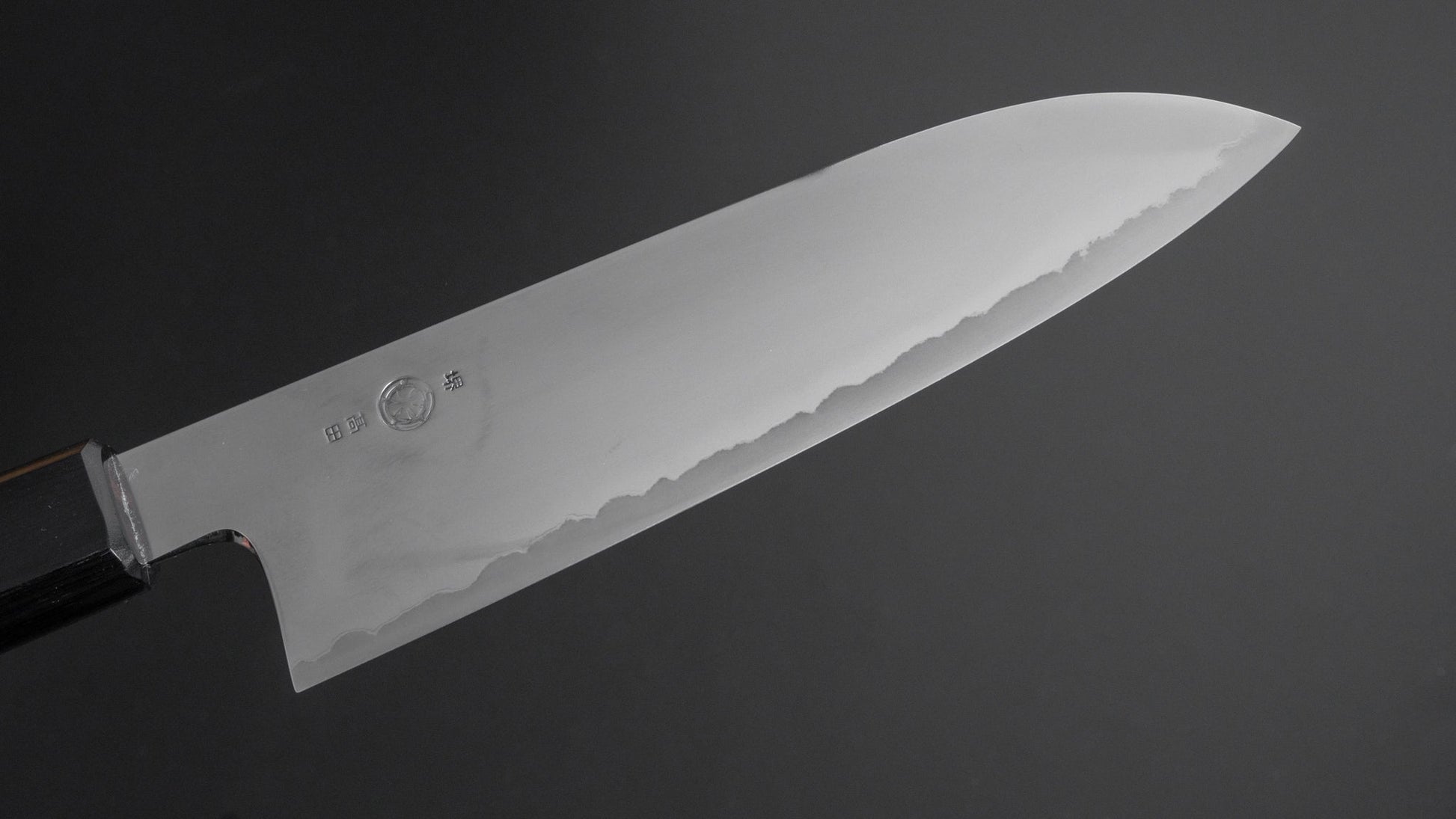 Takada no Hamono Silver #3 Suiboku Santoku 180mm Rosewood Handle - HITOHIRA