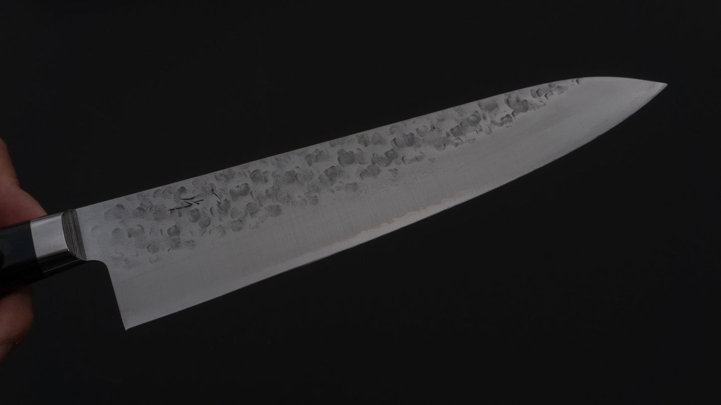 Hitohira T10 Tsuchime Gyuto 210mm Pakka Handle - HITOHIRA