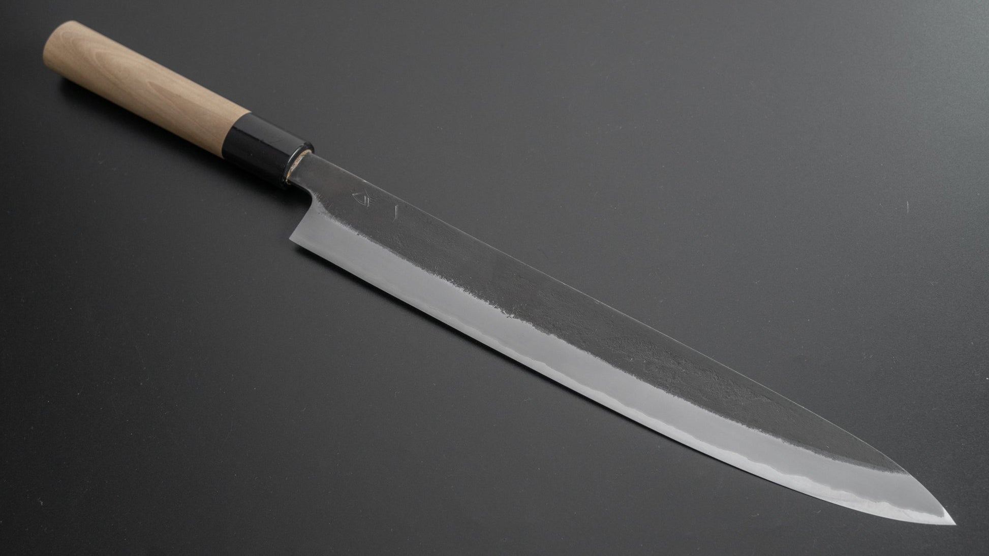 Hitohira Hinode Nashiji White #2 Stainless Clad Sujihiki 270mm Ho Wood Handle - HITOHIRA