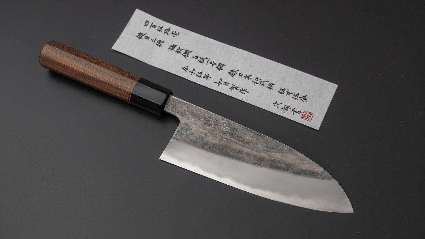 Jiro Tsuchime Wa Santoku 165mm Taihei Tagayasan Handle (#451) - HITOHIRA