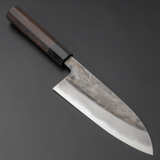 Jiro Tsuchime Wa Santoku 165mm Taihei Tagayasan Handle (#452) - HITOHIRA