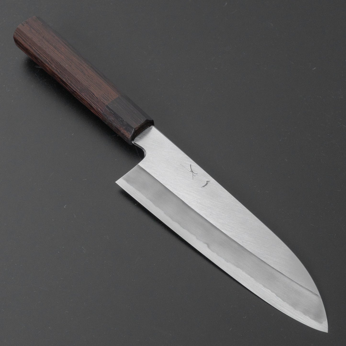 Hitohira Kikuchiyo Kyuzo White #2 Migaki Santoku 180mm Tagayasan Handle | HITOHIRA