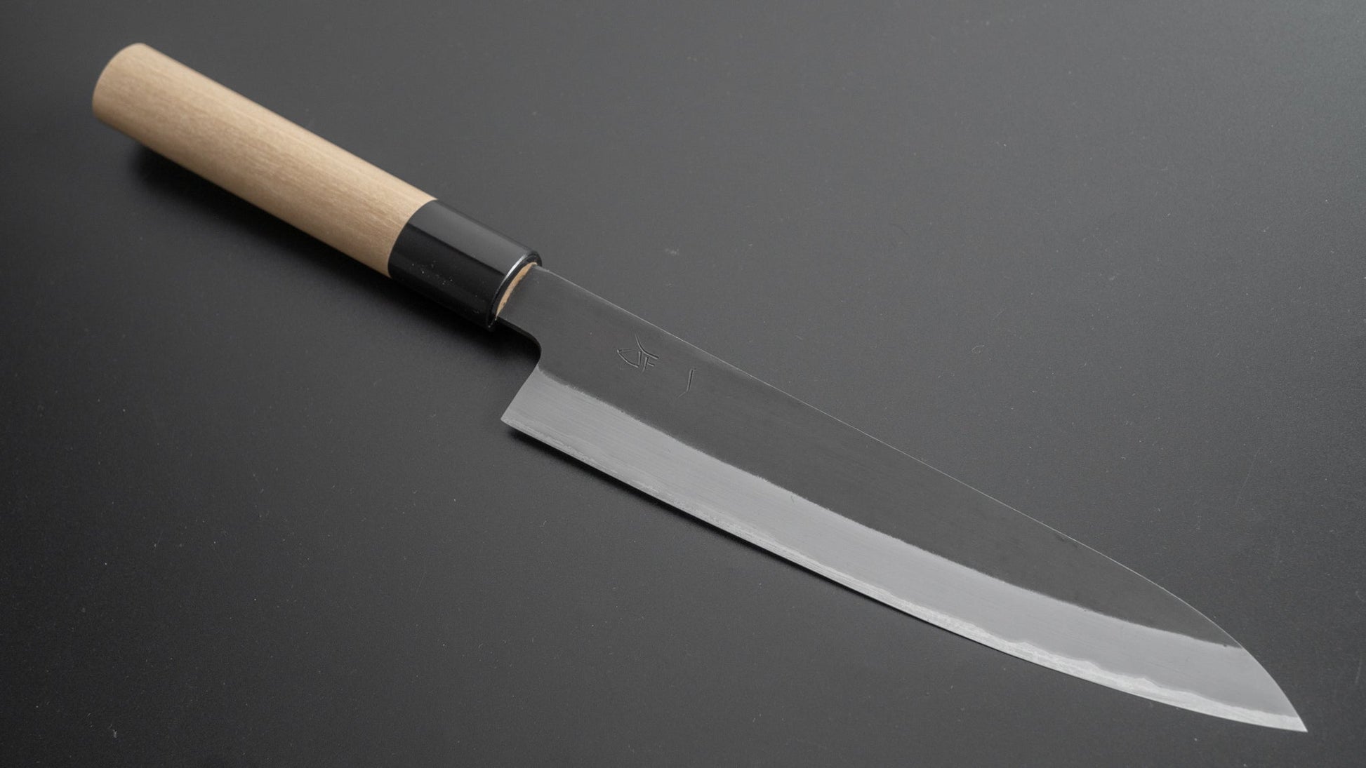 Hitohira Hinode Kurouchi White #2 Stainless Clad Sujihiki 180mm Ho Wood Handle - HITOHIRA