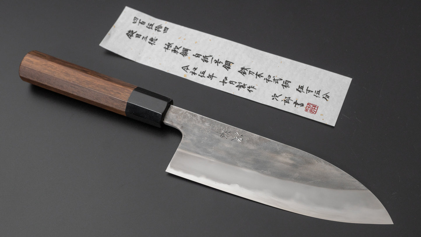 Jiro Tsuchime Wa Santoku 165mm Taihei Tagayasan Handle (#454) - HITOHIRA