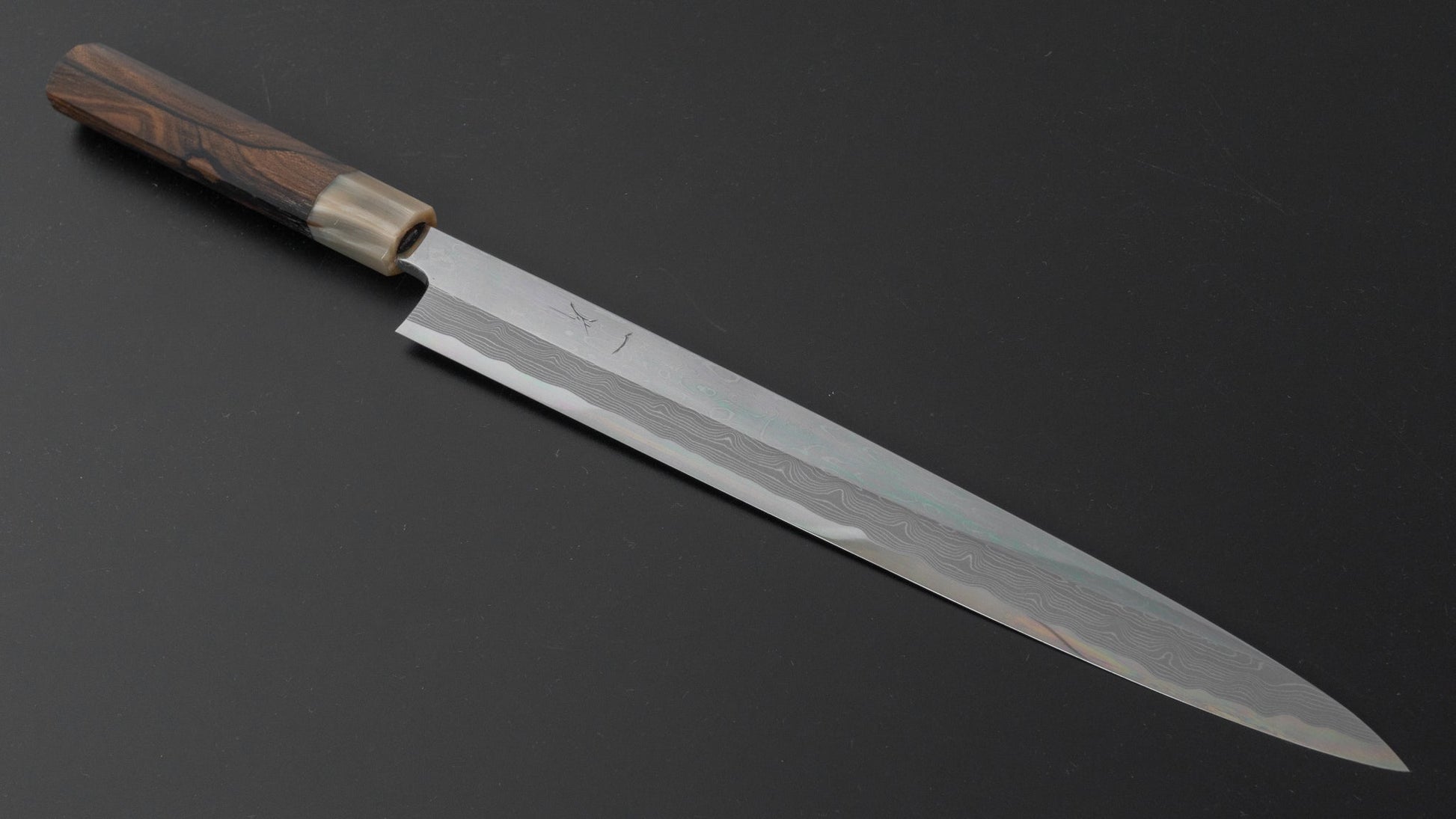 Hitohira Kikuchiyo Mosuke Enmon White #1 Yanagiba 300mm Ziricote Handle (Saya) | HITOHIRA