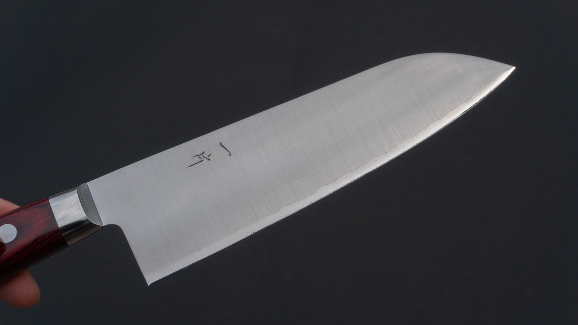 Hitohira TP Santoku 170mm Wine Pakka Handle - HITOHIRA