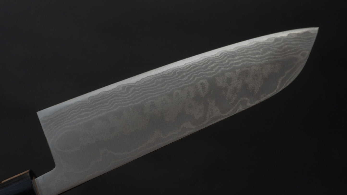 Hitohira NM Damascus Santoku 165mm Rosewood Handle - HITOHIRA