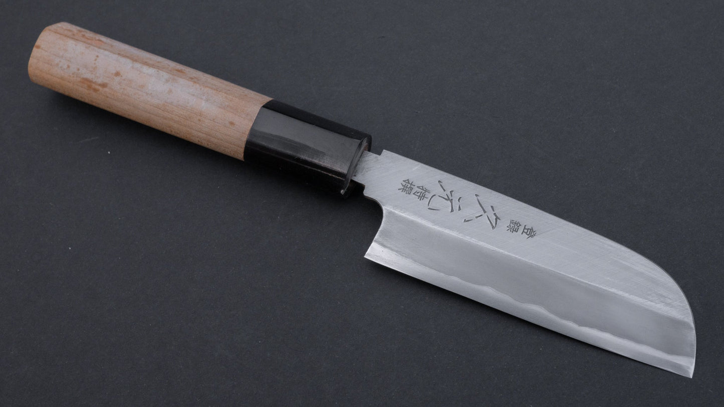 Morihei Hisamoto Vintage White Steel Mukimono 90mm Ho Wood Handle | HITOHIRA