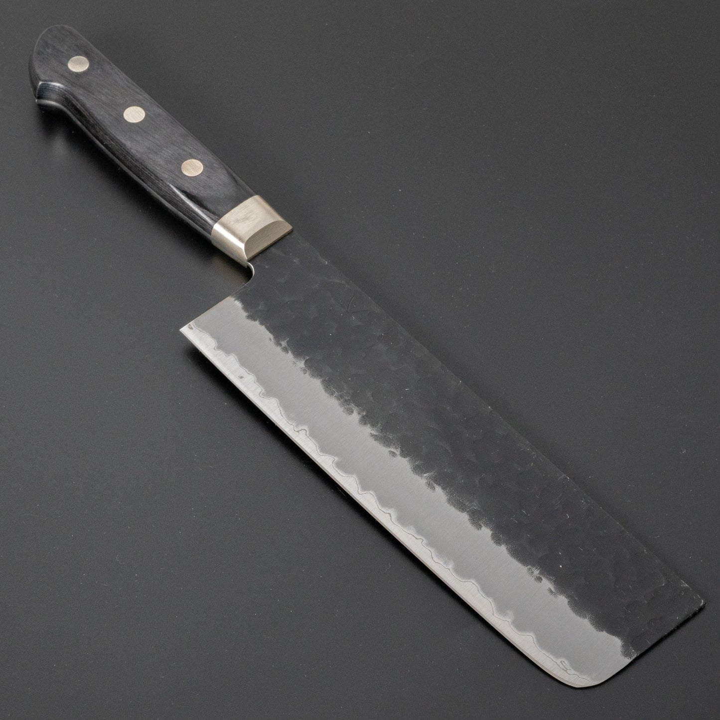 Hitohira Futana SB Kuro Tsuchime Nakiri 165mm Pakka Handle (Yo) - HITOHIRA