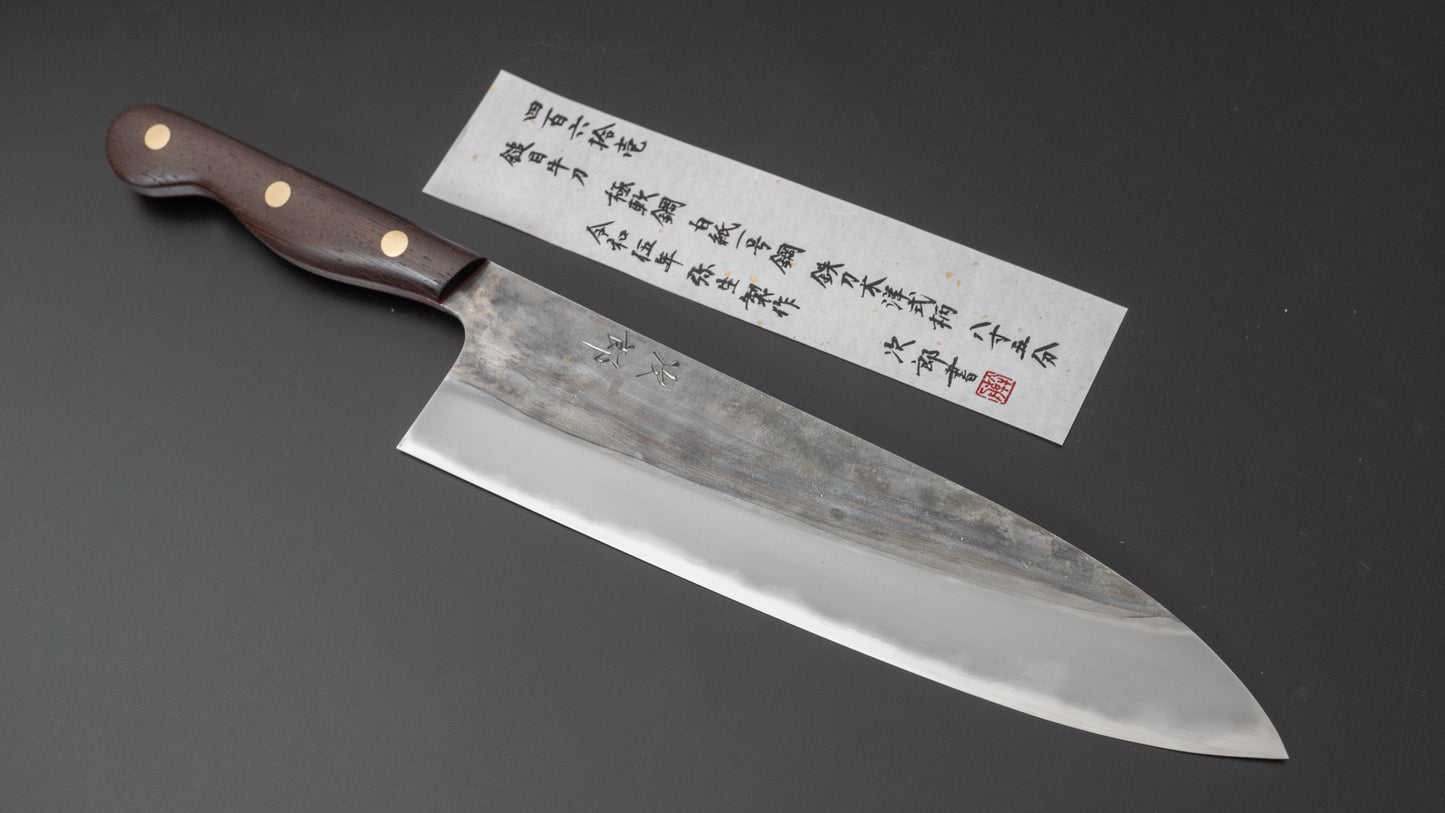 Jiro Tsuchime Yo Gyuto 255mm Tagayasan Handle (#461) - HITOHIRA