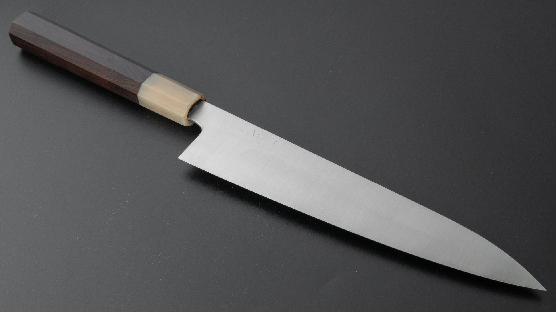 Hitohira Ashi Swedish Stainless Gyuto 210mm Ebony Handle - HITOHIRA