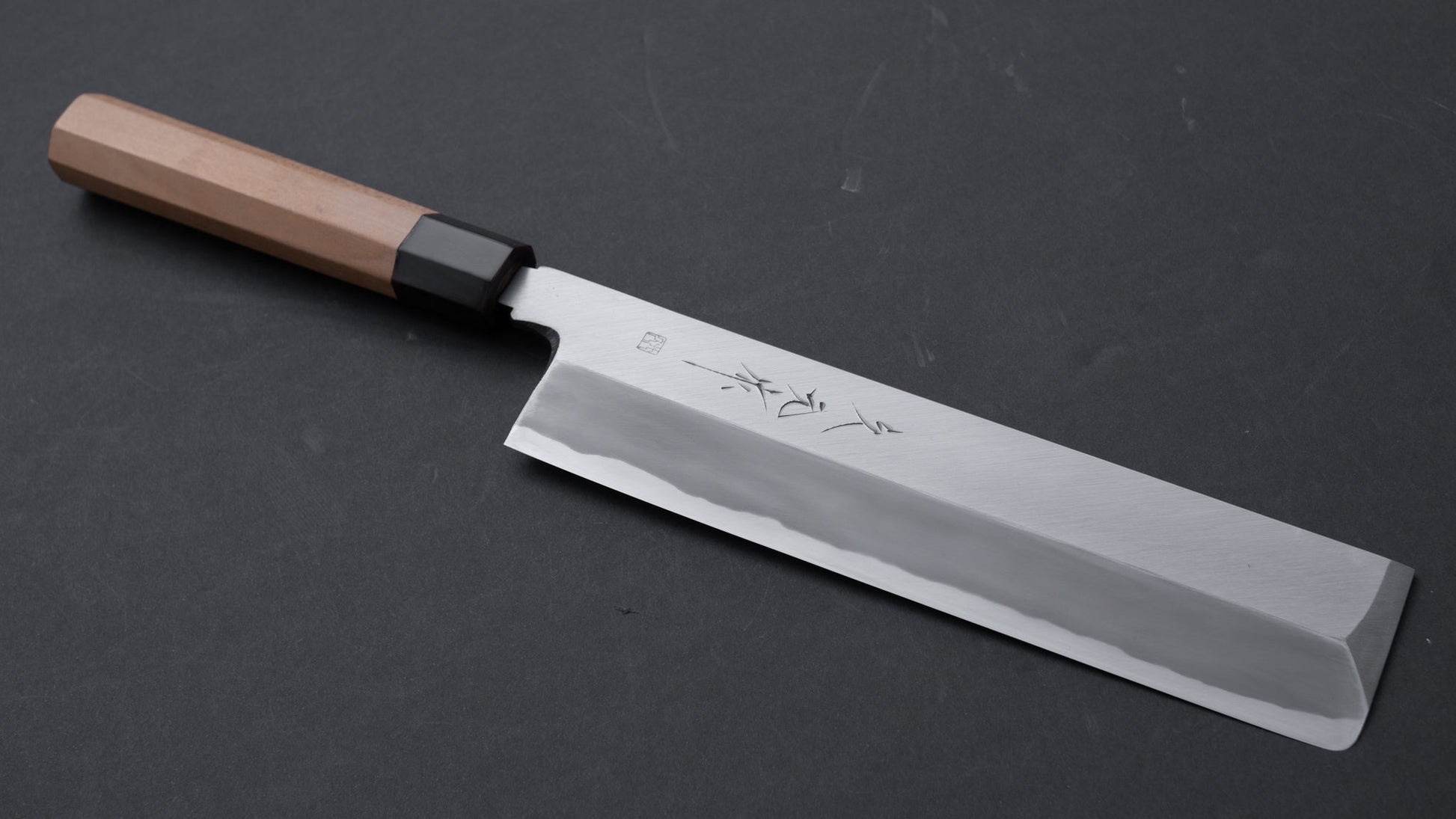 Morihei Hisamoto Vintage White Steel Usuba 240mm Ho Wood Handle (Fine Finish) | HITOHIRA