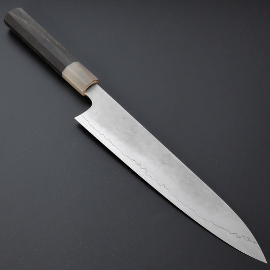 Hitohira Kikuchiyo Yohei Ginsan Kasumi Gyuto 270mm Ebony Handle - HITOHIRA