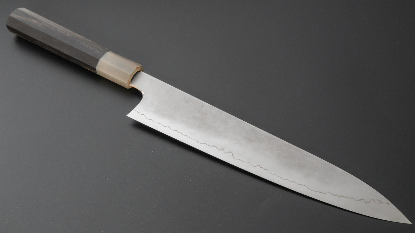 Hitohira Kikuchiyo Yohei Ginsan Kasumi Gyuto 270mm Ebony Handle - HITOHIRA