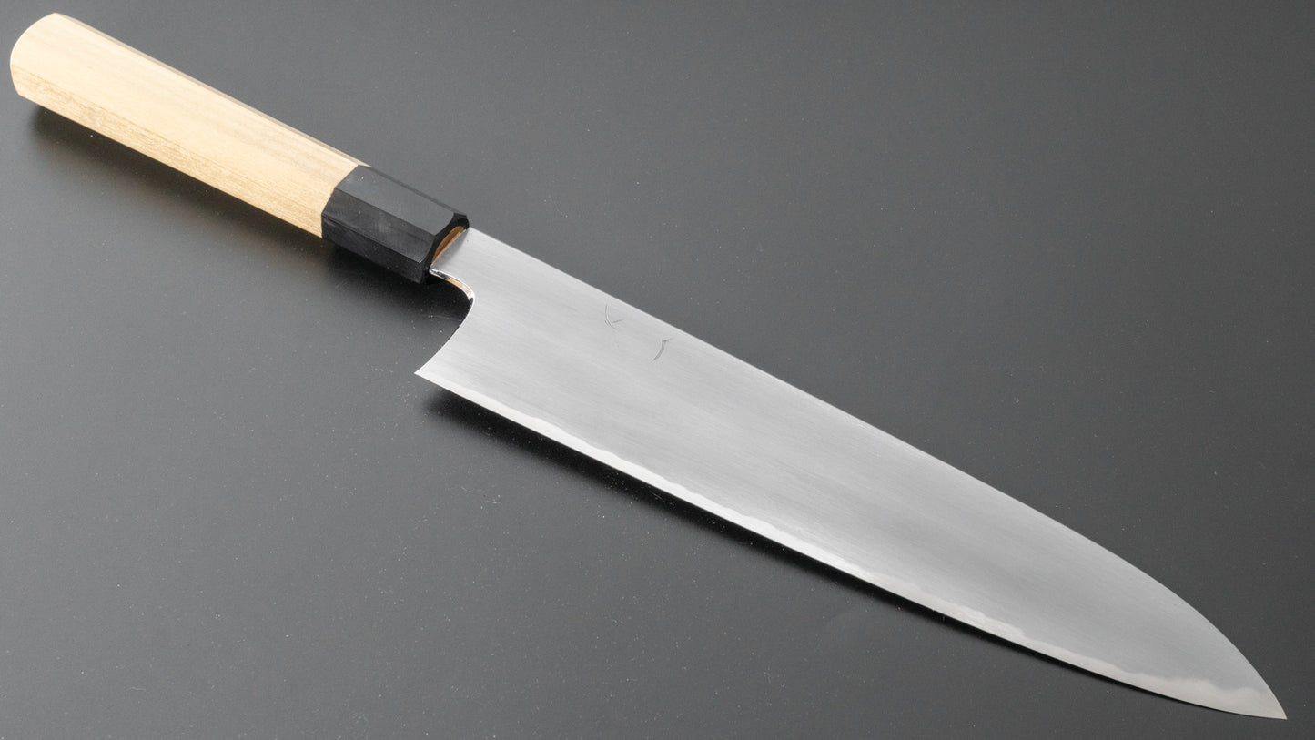 Hitohira Gorobei Rikichi Blue #2 Kasumi Gyuto 240mm Ho Wood Handle - HITOHIRA