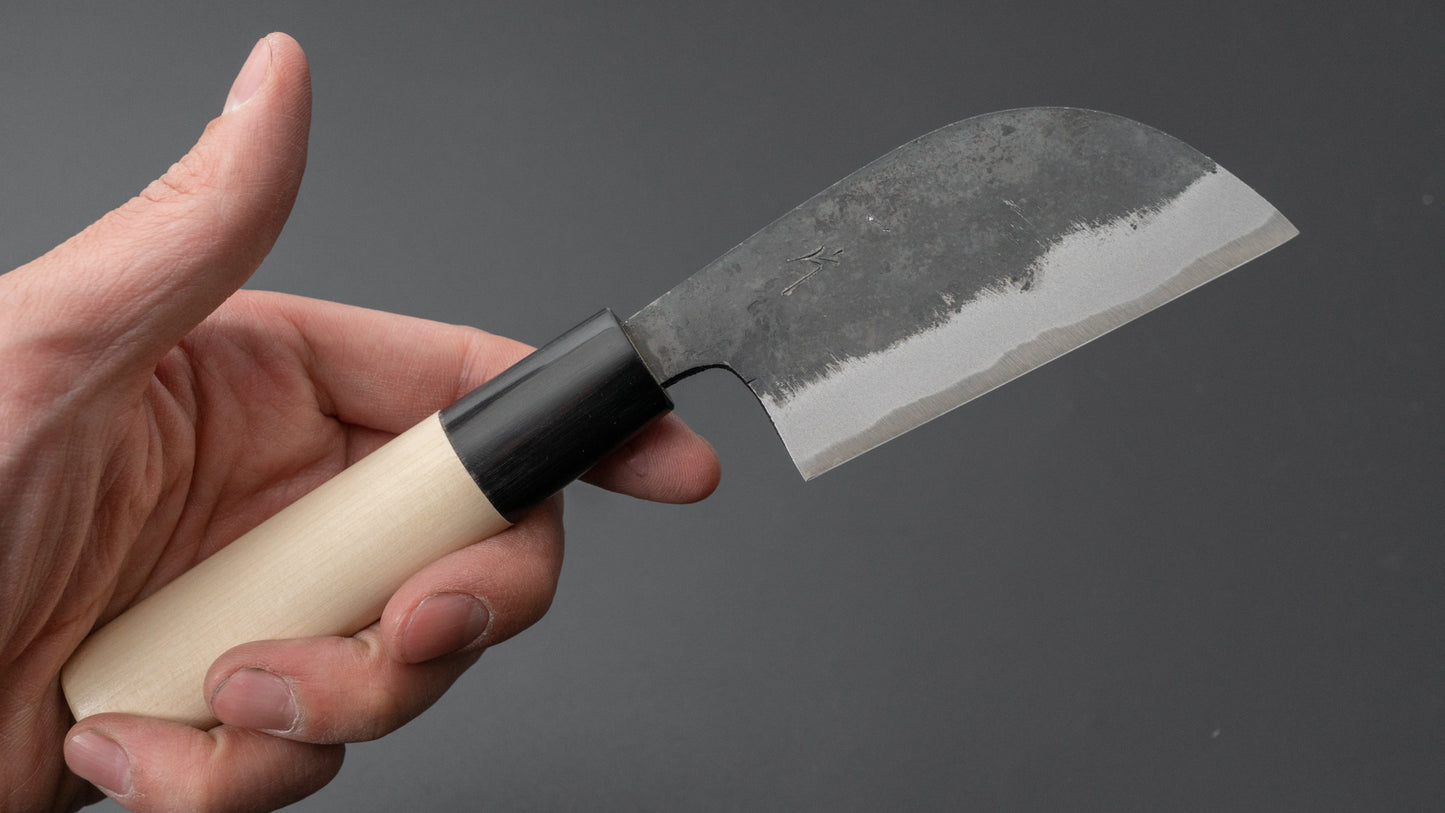 Hitohira Tosa Kurouchi White #2 Paring 80mm Ho Wood Handle - HITOHIRA