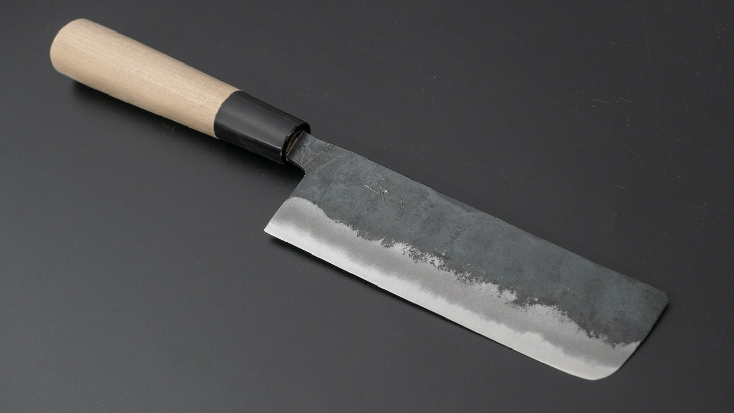 Hitohira Tosa Kurouchi White #2 Nakiri 135mm Ho Wood Handle - HITOHIRA