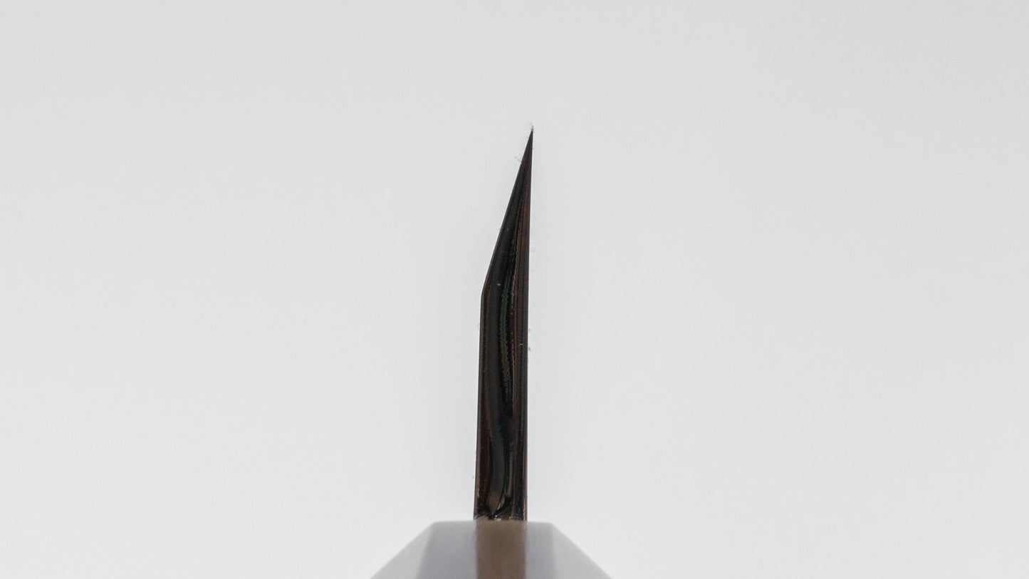 Hitohira Tanaka Blue #1 Mioroshi Deba 240mm Ebony Handle (Mirror Polished/ Saya) - HITOHIRA