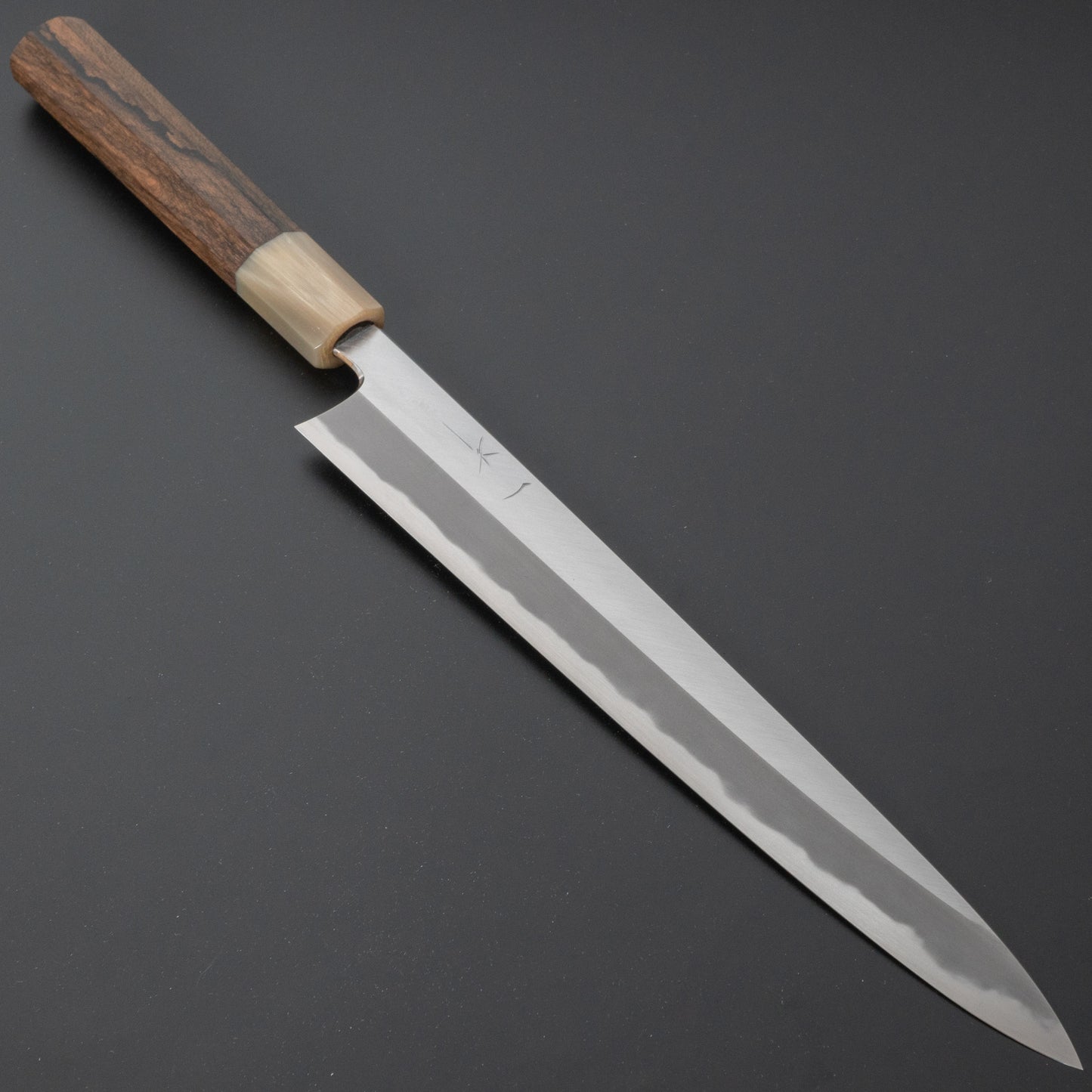 Hitohira Tanaka Kyuzo Blue #1 Migaki Sujihiki 270mm Ziricote Handle - HITOHIRA