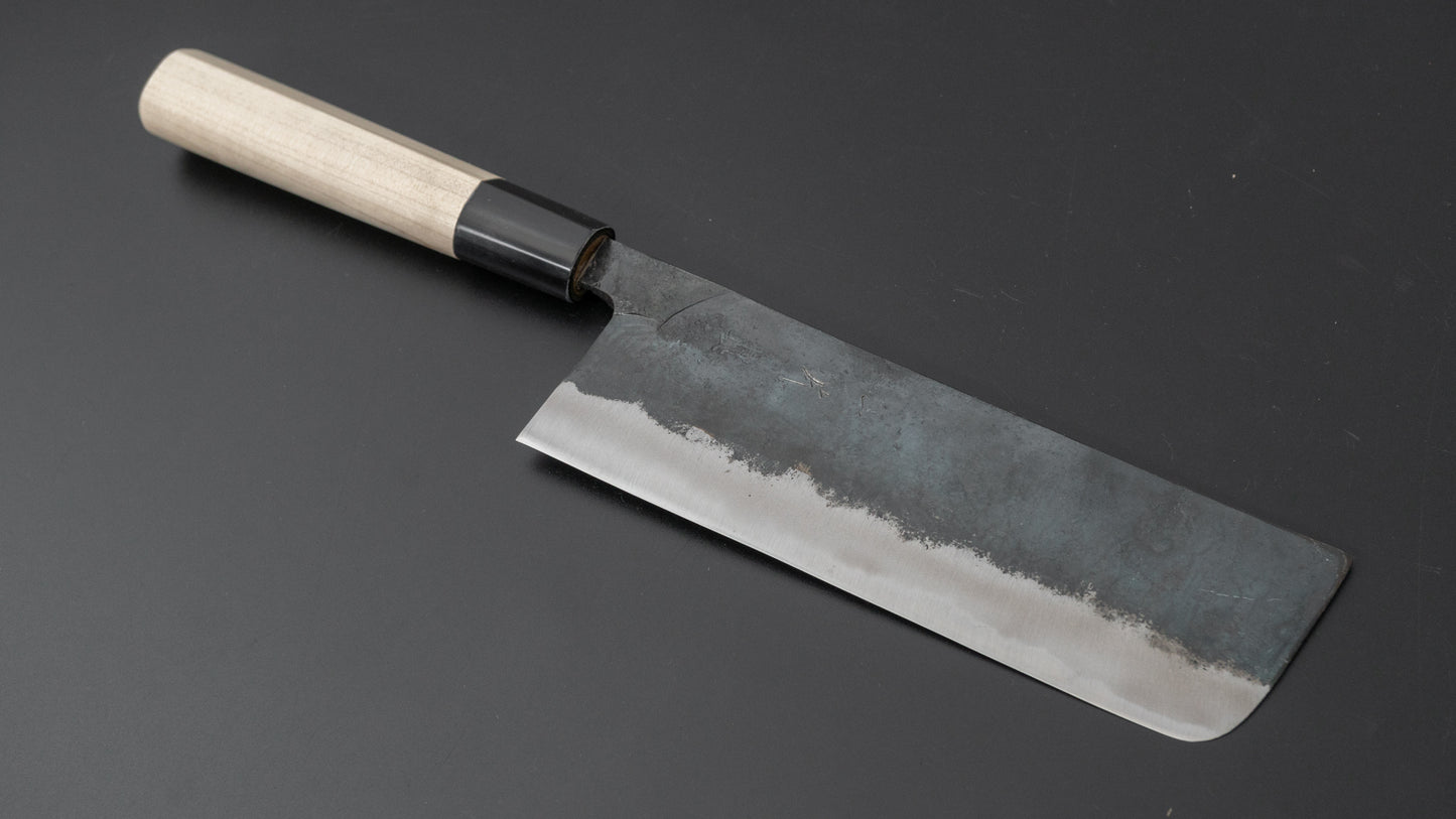 Hitohira Tosa Kurouchi White #2 Nakiri 165mm Ho Wood Handle - HITOHIRA