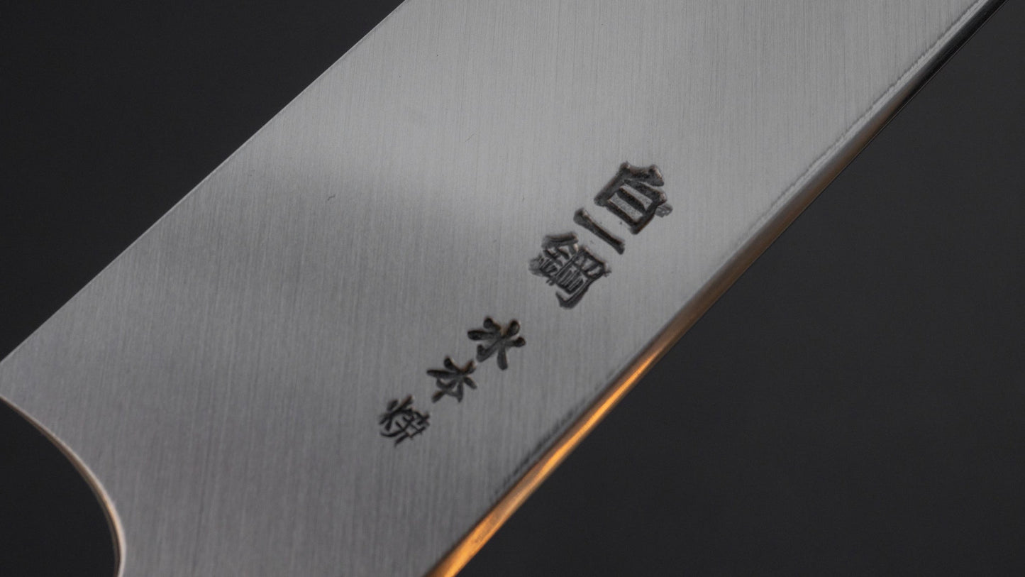 Hitohira Togashi Kambei White #1 Mizu Honyaki Yanagi Sakimaru 300mm Ziricote Handle (Saya) | HITOHIRA