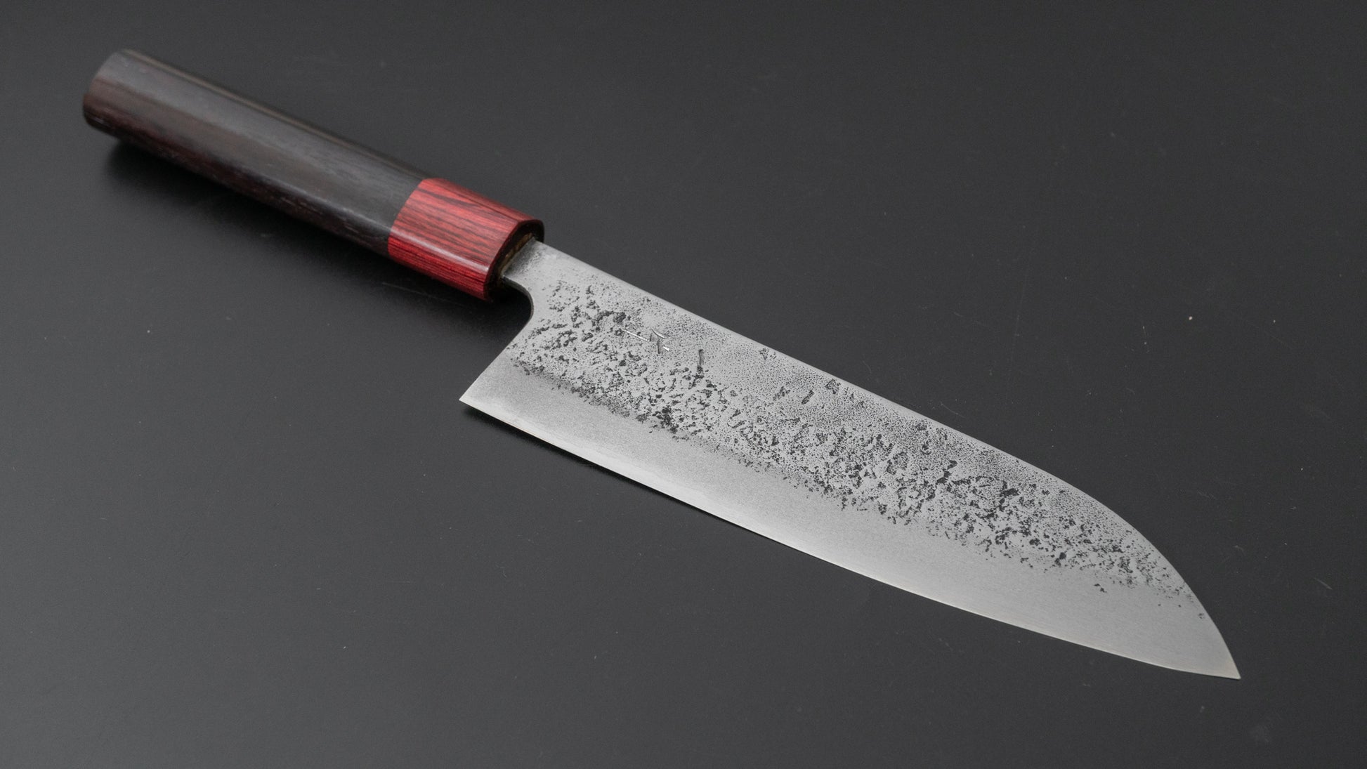 Hitohira YG Nashiji White #2 Santoku 165mm Rosewood Handle - HITOHIRA