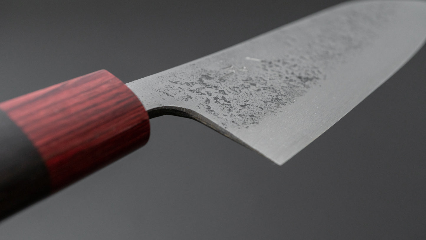 Hitohira YG Nashiji White #2 Santoku 165mm Rosewood Handle - HITOHIRA