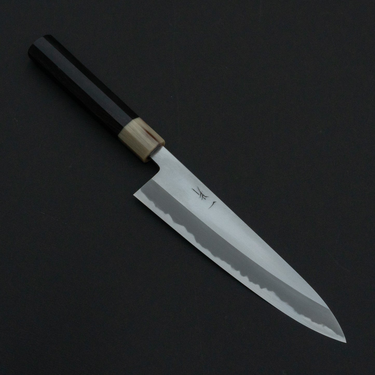 Hitohira Tanaka Kyuzo Blue #1 Migaki Gyuto 210mm Taihei Ebony Handle - HITOHIRA