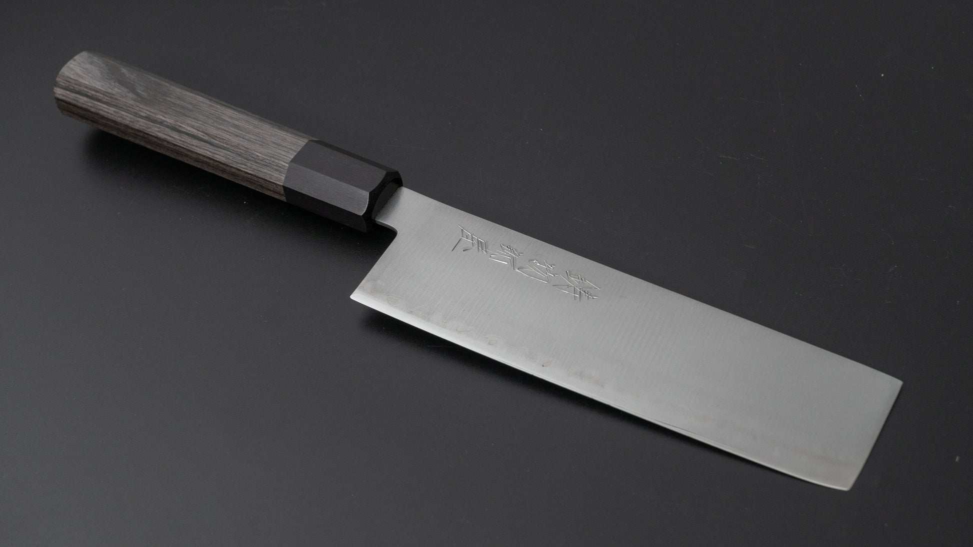 Hitohira Imojiya TH Blue Super Nakiri Pakka Handle (Gray) - HITOHIRA