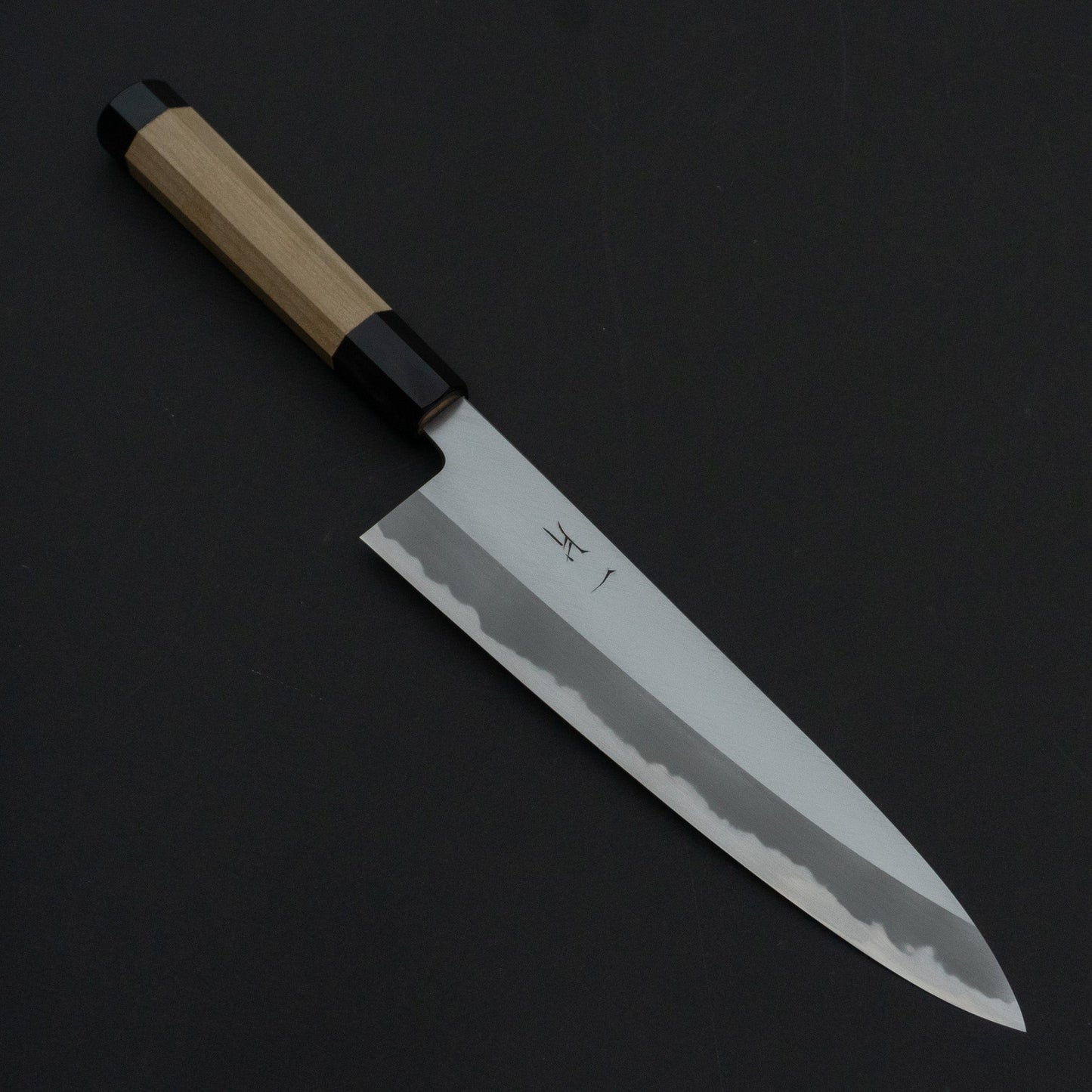 Hitohira Tanaka Kyuzo Blue #1 Migaki Gyuto 240mm Ho Wood Handle | HITOHIRA