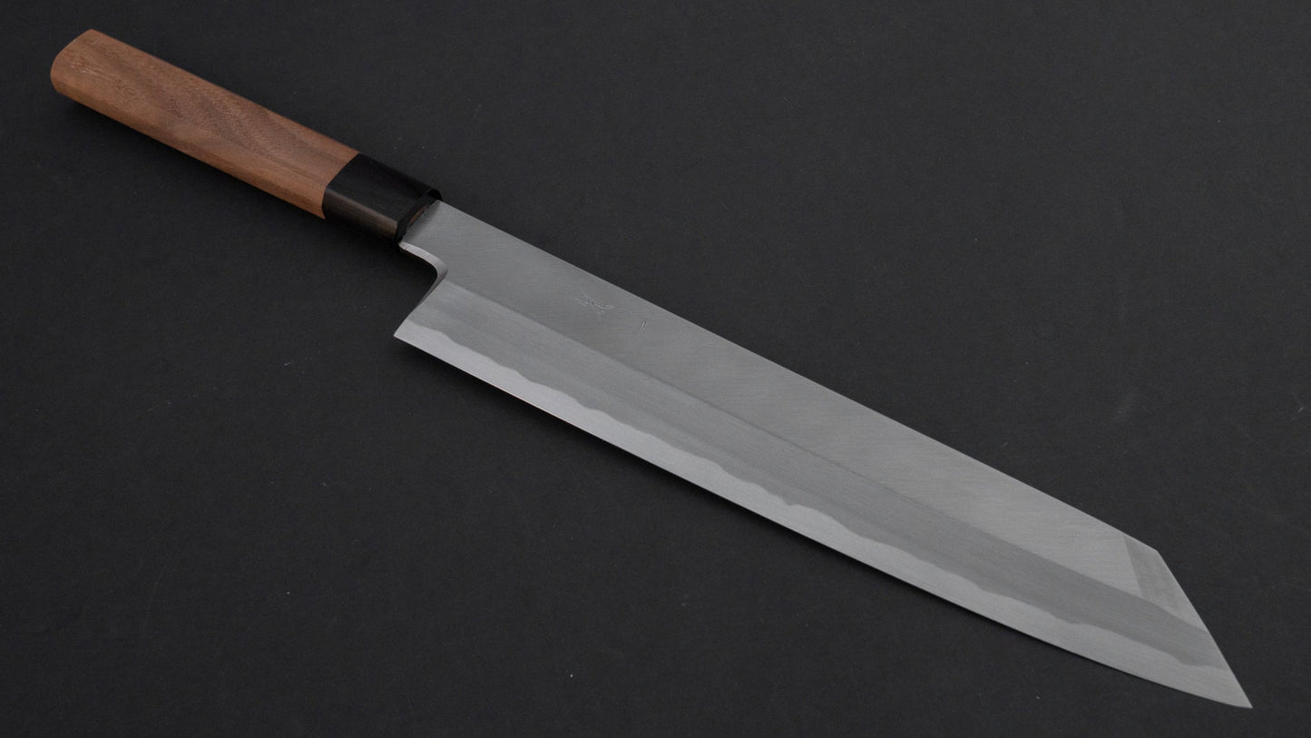 Hitohira Kikuchiyo Manzo White #3 Kiritsuke 270mm Walnut Handle (Saya) | HITOHIRA