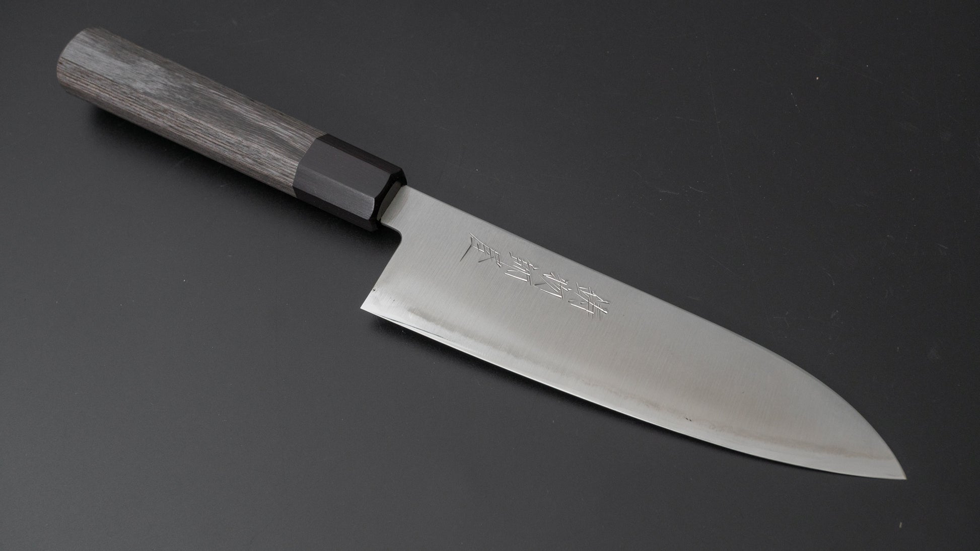 Hitohira Imojiya TH Blue Super Santoku Pakka Handle (Gray) - HITOHIRA