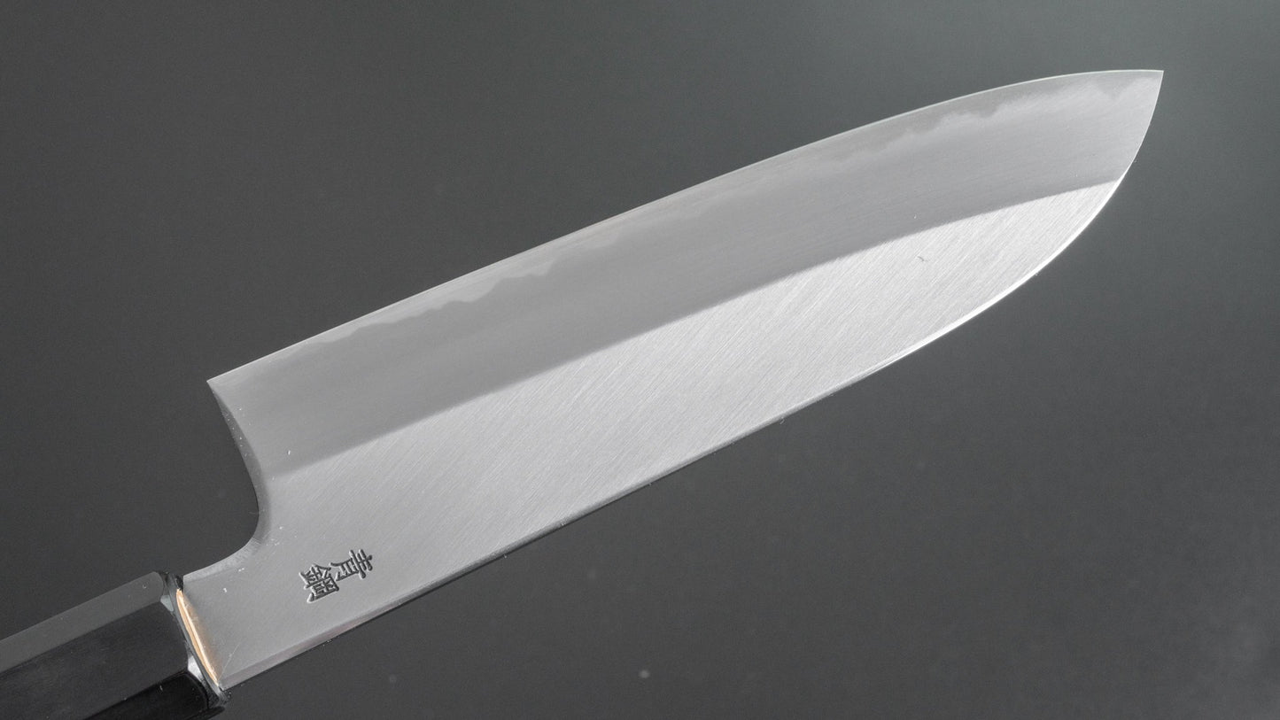 Hitohira Kikuchiyo Ren Blue #2 Santoku 180mm Ho Wood Handle - HITOHIRA