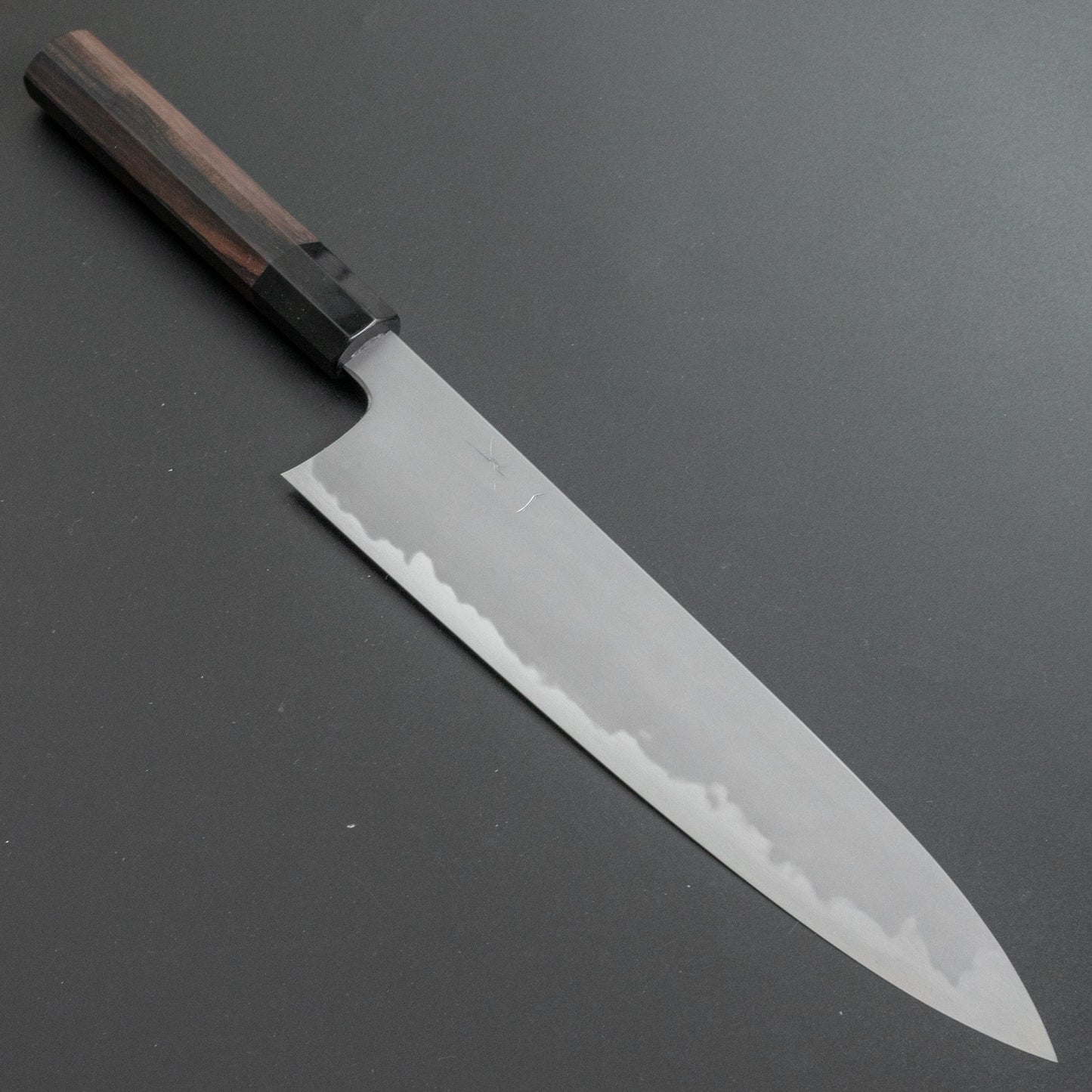 Hitohira Tanaka Yohei Blue #1 Kasumi Gyuto 270mm Taihei Makassar Ebony Handle - HITOHIRA