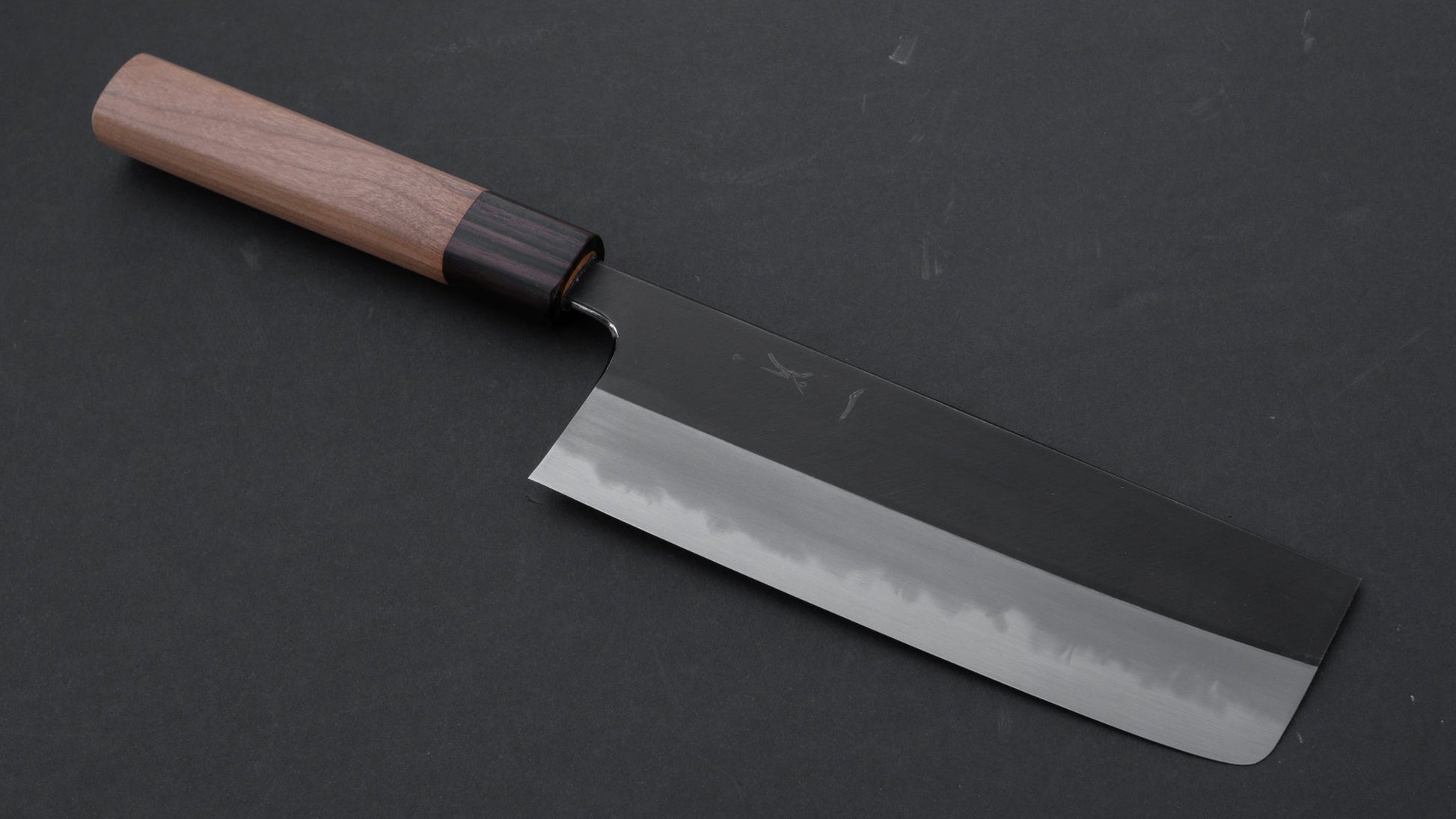 Hitohira Tanaka Kambei White #1 Kurouchi Nakiri 165mm Cherry Wood Handle (Saya) | HITOHIRA