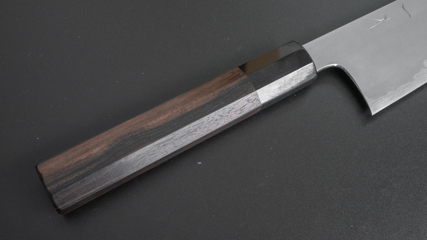 Hitohira Tanaka Yohei Blue #1 Kasumi Gyuto 270mm Taihei Makassar Ebony Handle - HITOHIRA