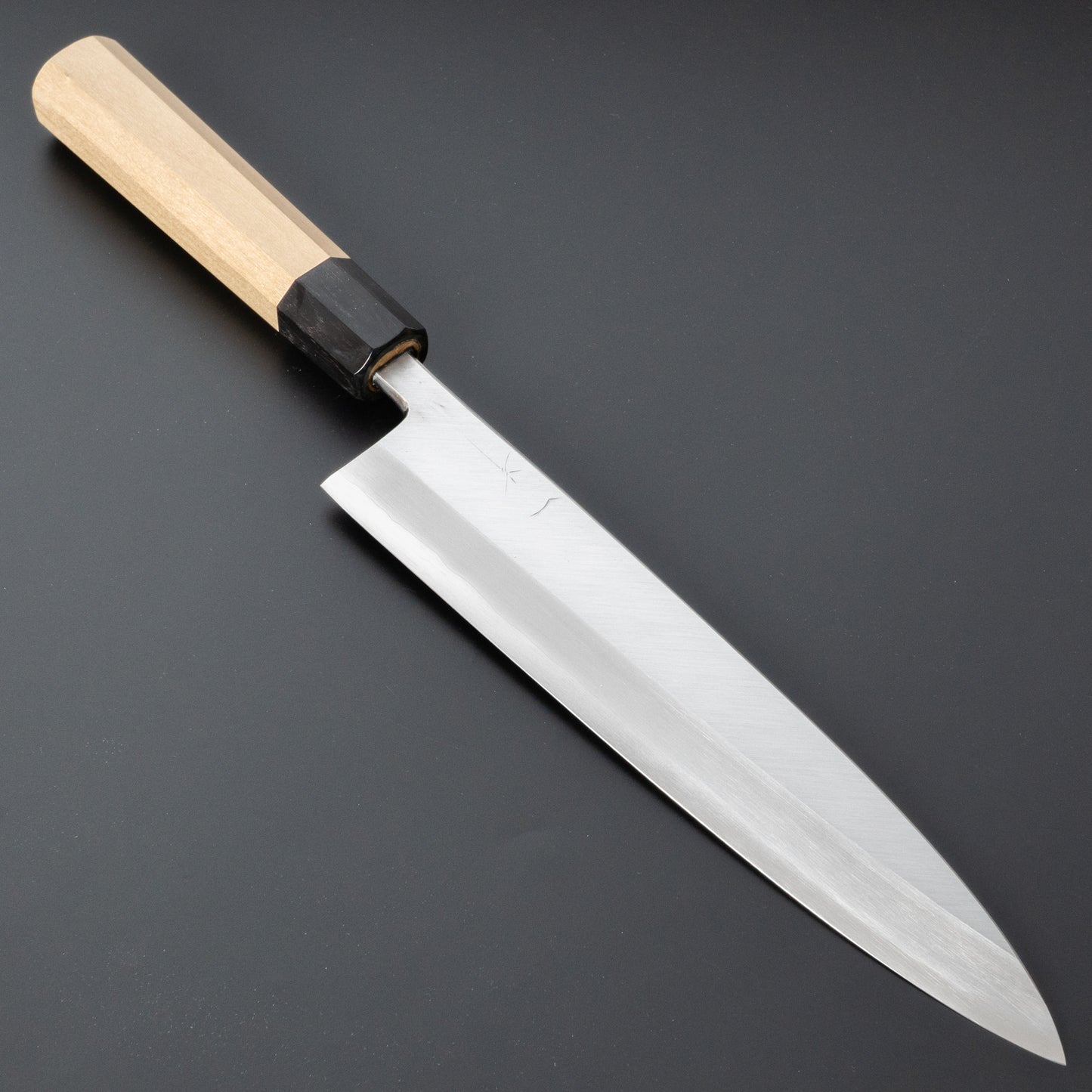 Hitohira Kikuchiyo Rikichi Silver #3 Mioroshi Deba 240mm Ho Wood Handle (Saya) - HITOHIRA