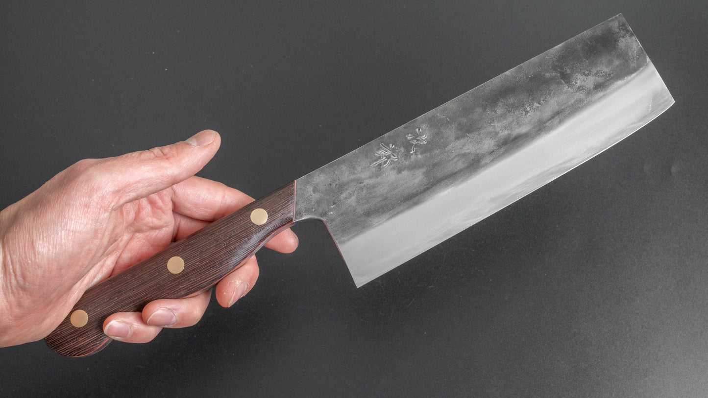 Jiro Tsuchime Yo Nakiri 180mm Tagayasan Handle (#234) - HITOHIRA