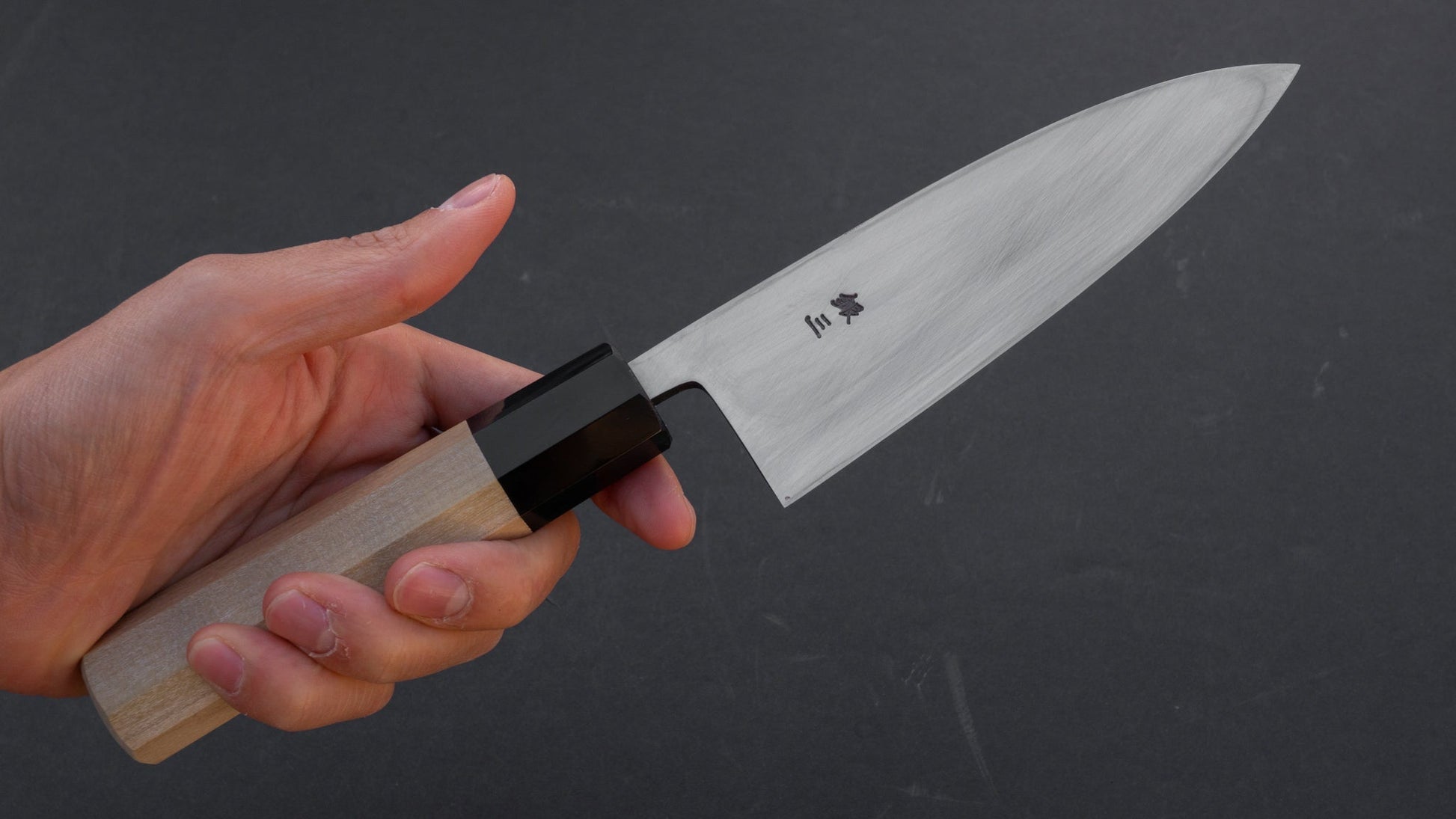 Hitohira Silver #3 Left-Handed Deba 135mm Ho Wood Handle (Limitedly Discounted) | HITOHIRA