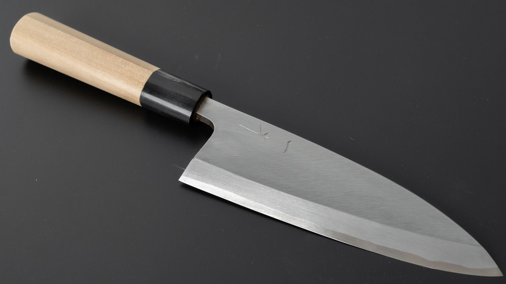 Hitohira Gorobei Blue #2 Deba 165mm Ho Wood Handle (D-Shape) - HITOHIRA