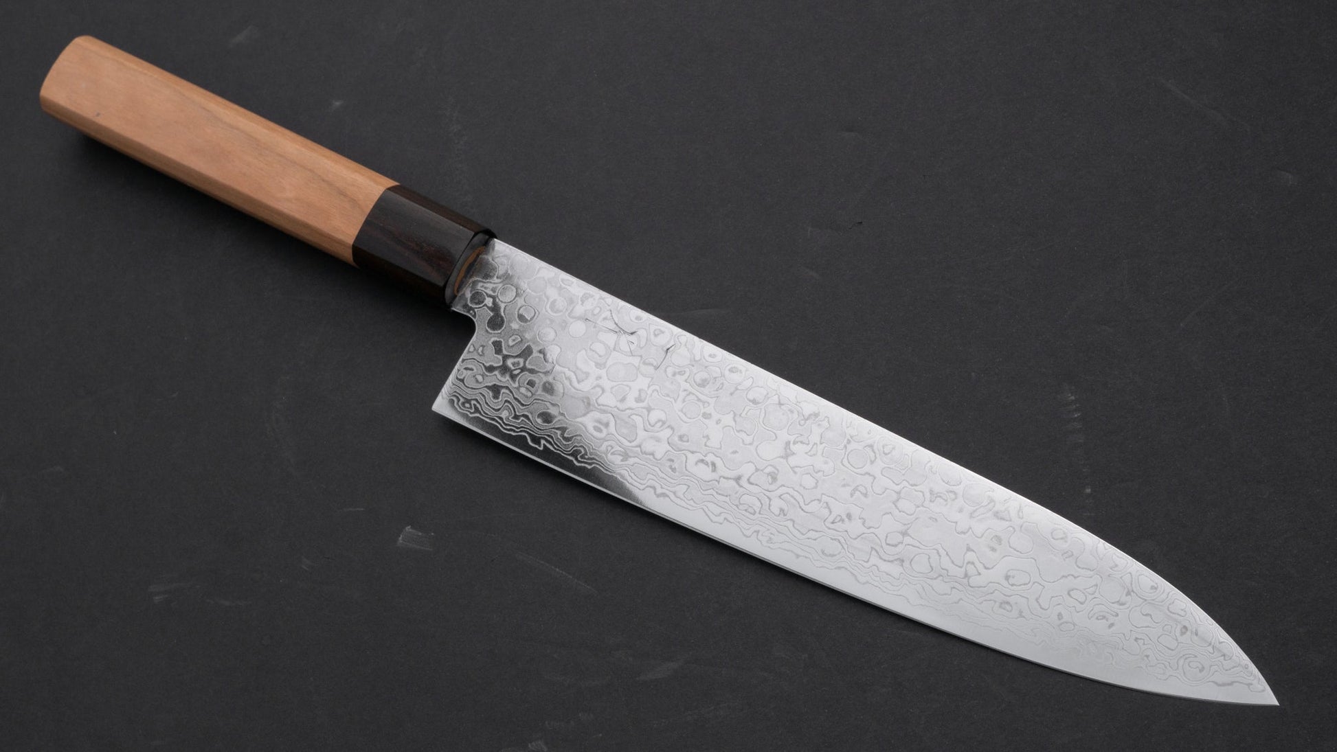 Hitohira HG Damascus Gyuto 210mm Cherry Wood Handle | HITOHIRA