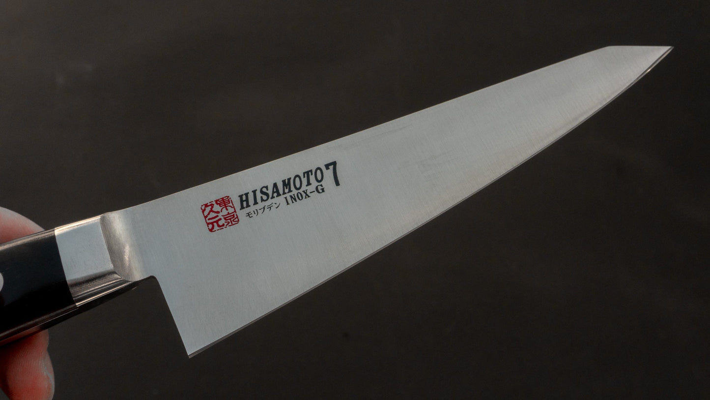 Morihei Hisamoto INOX Honesuki Kaku 150mm Pakka Handle - HITOHIRA