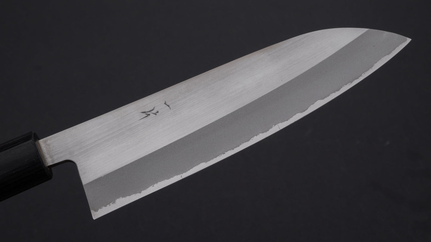 Hitohira AH White #2 Stainless Clad Santoku 170mm Rosewood Handle | HITOHIRA