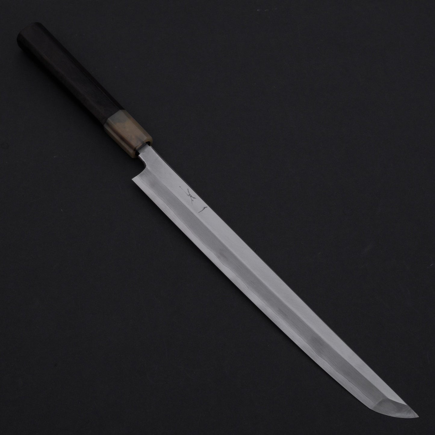 Hitohira Kikuchiyo Mosuke Silver #3 Sakimaru Takobiki 270mm Ebony Handle (Saya) | HITOHIRA